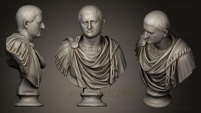 Busts and heads antique and historical (BUSTA_0391) 3D model for CNC machine